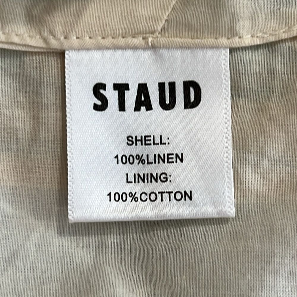 New Staud Linen Rigina Top in Ibiza Stripe Size 10 - Picture 10 of 12